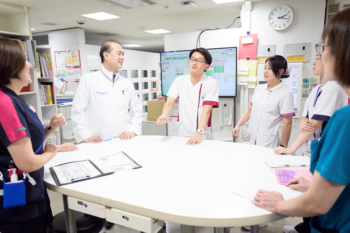 チームでのミーティング